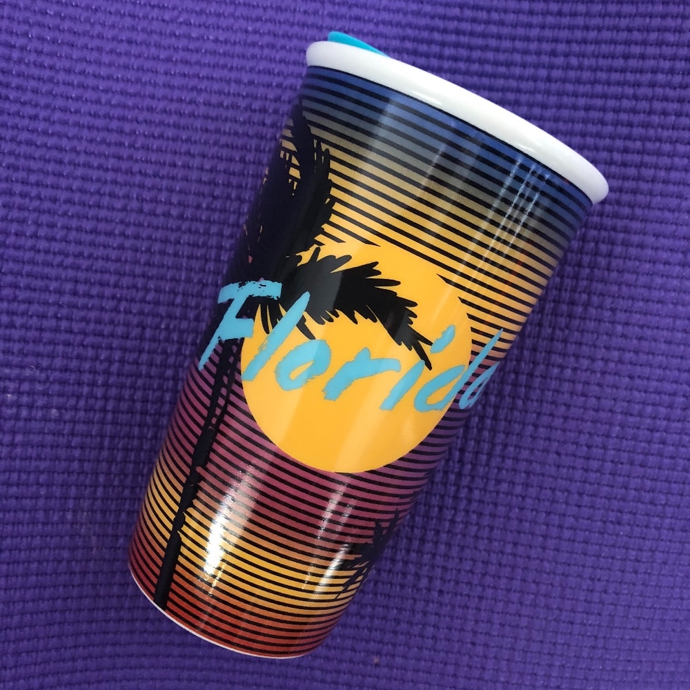 Florida Starbucks Cup with lid